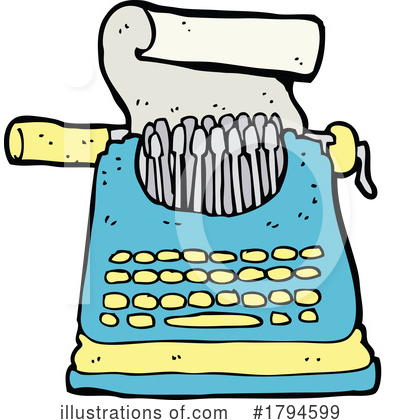 Royalty-Free (RF) Typewriter Clipart Illustration by lineartestpilot - Stock Sample #1794599