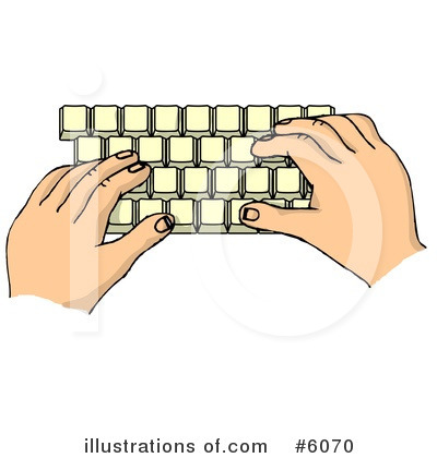 Royalty-Free (RF) Typing Clipart Illustration by djart - Stock Sample #6070