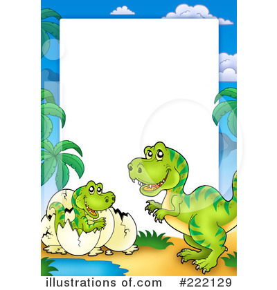 Royalty-Free (RF) Tyrannosaurus Clipart Illustration by visekart - Stock Sample #222129