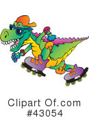 Tyrannosaurus Clipart #43054 by Dennis Holmes Designs