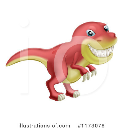 Royalty-Free (RF) Tyrannosaurus Rex Clipart Illustration by AtStockIllustration - Stock Sample #1173076
