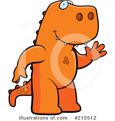 Royalty-Free (RF) Tyrannosaurus Rex Clipart Illustration by Cory Thoman - Stock Sample #215512