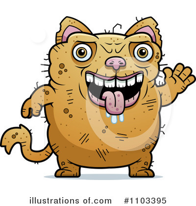 Ugly Cat Clipart #1103395 by Cory Thoman