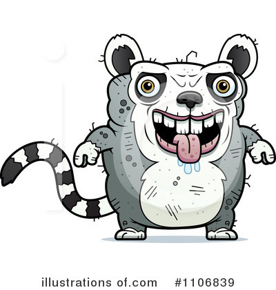Royalty-Free (RF) Ugly Lemur Clipart Illustration by Cory Thoman - Stock Sample #1106839