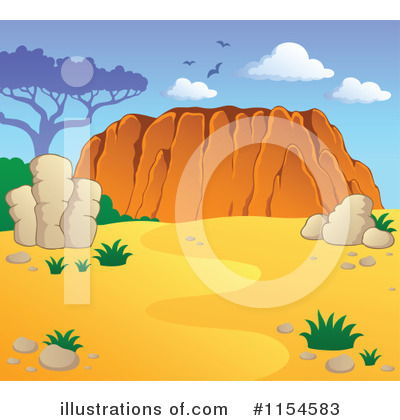 Royalty-Free (RF) Uluru Clipart Illustration by visekart - Stock Sample #1154583