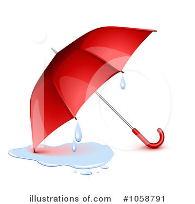 Royalty-Free (RF) Umbrella Clipart Illustration by Oligo - Stock Sample #1058791