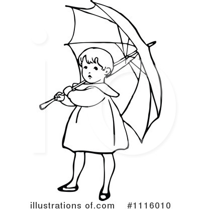 Royalty-Free (RF) Umbrella Clipart Illustration by Prawny Vintage - Stock Sample #1116010