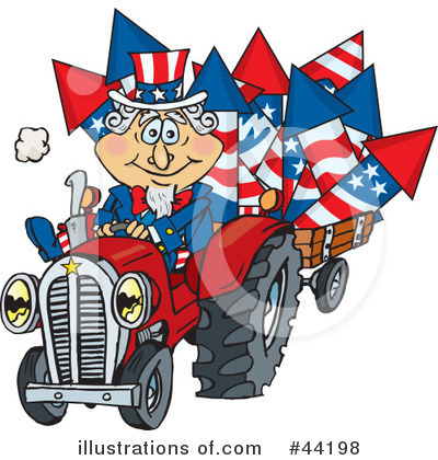Independence Day Clipart #44198 by Dennis Holmes Designs