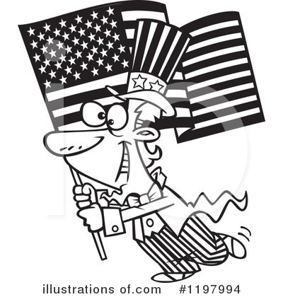 Royalty-Free (RF) Uncle Sam Clipart Illustration by toonaday - Stock Sample #1197994