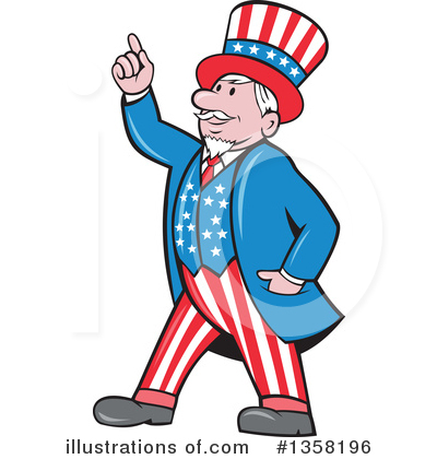 Royalty-Free (RF) Uncle Sam Clipart Illustration by patrimonio - Stock Sample #1358196