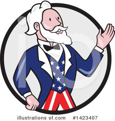 Royalty-Free (RF) Uncle Sam Clipart Illustration by patrimonio - Stock Sample #1423407