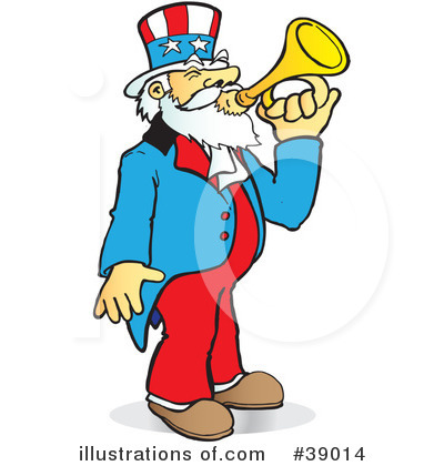 Royalty-Free (RF) Uncle Sam Clipart Illustration by Snowy - Stock Sample #39014
