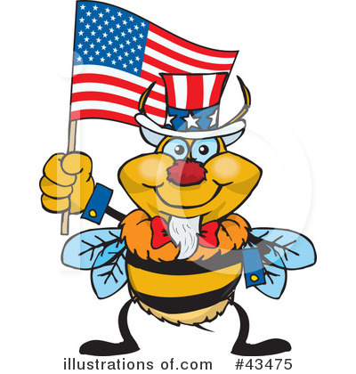 Bees Clipart #43475 by Dennis Holmes Designs