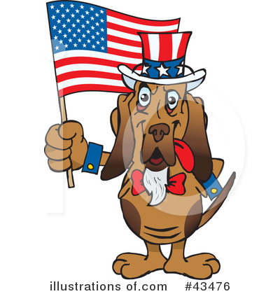 Bloodhound Clipart #43476 by Dennis Holmes Designs