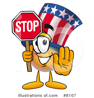 Uncle Sam Character Clipart #8107 by Mascot Junction