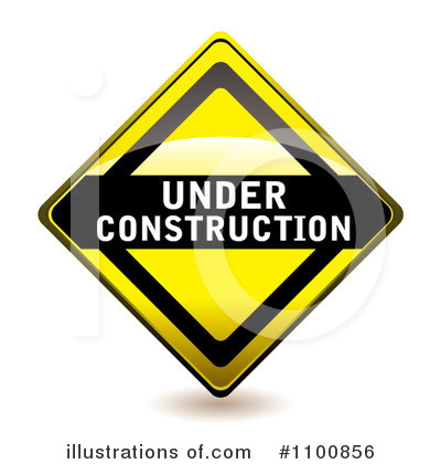 Royalty-Free (RF) Under Construction Clipart Illustration by michaeltravers - Stock Sample #1100856