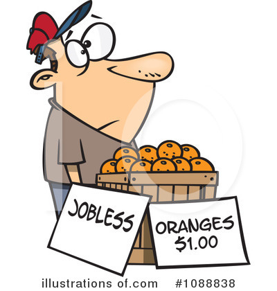 Royalty-Free (RF) Unemployment Clipart Illustration by toonaday - Stock Sample #1088838