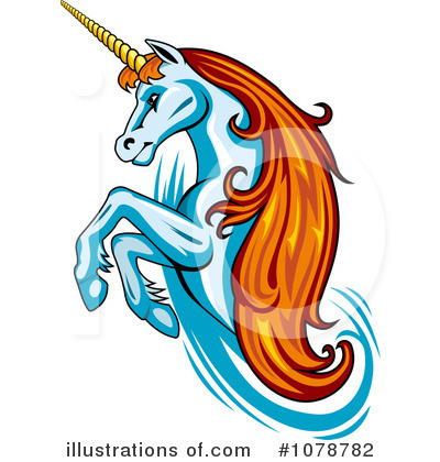 Royalty-Free (RF) Unicorn Clipart Illustration by Vector Tradition SM - Stock Sample #1078782