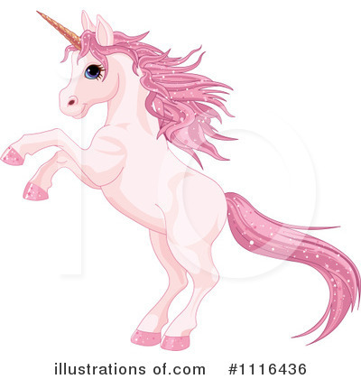 Royalty-Free (RF) Unicorn Clipart Illustration by Pushkin - Stock Sample #1116436