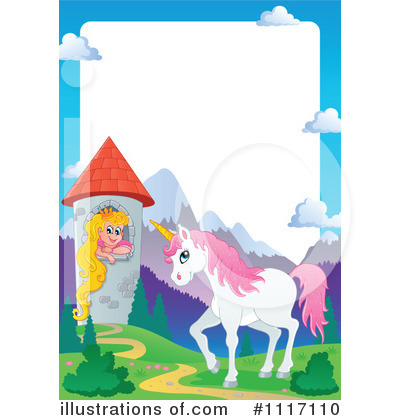 Royalty-Free (RF) Unicorn Clipart Illustration by visekart - Stock Sample #1117110