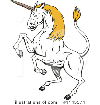 Royalty-Free (RF) Unicorn Clipart Illustration by patrimonio - Stock Sample #1145574