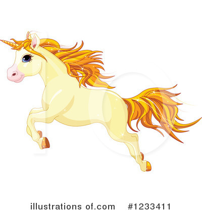 Royalty-Free (RF) Unicorn Clipart Illustration by Pushkin - Stock Sample #1233411