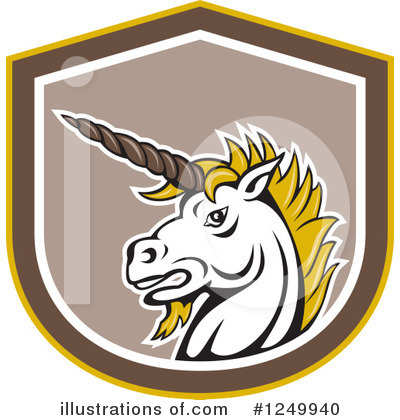 Royalty-Free (RF) Unicorn Clipart Illustration by patrimonio - Stock Sample #1249940