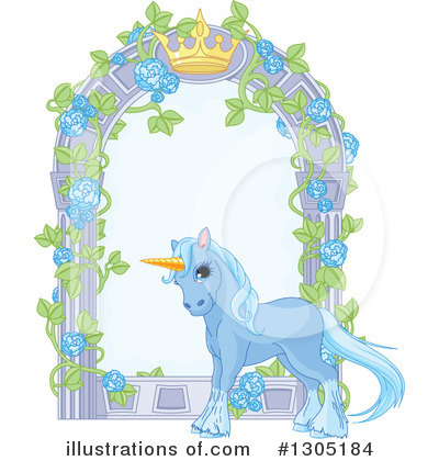 Royalty-Free (RF) Unicorn Clipart Illustration by Pushkin - Stock Sample #1305184