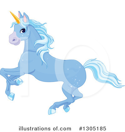 Royalty-Free (RF) Unicorn Clipart Illustration by Pushkin - Stock Sample #1305185