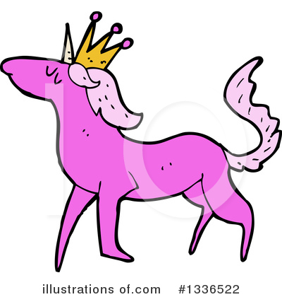 Royalty-Free (RF) Unicorn Clipart Illustration by lineartestpilot - Stock Sample #1336522