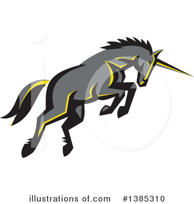 Royalty-Free (RF) Unicorn Clipart Illustration by patrimonio - Stock Sample #1385310