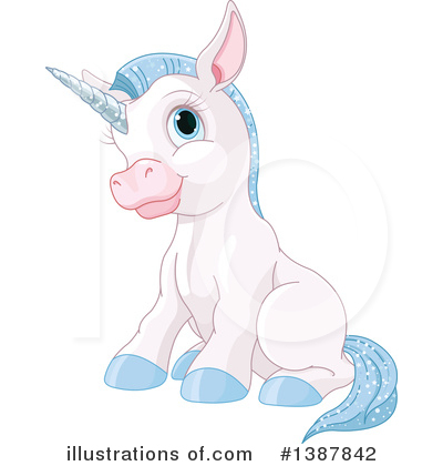Royalty-Free (RF) Unicorn Clipart Illustration by Pushkin - Stock Sample #1387842