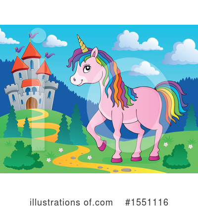 Royalty-Free (RF) Unicorn Clipart Illustration by visekart - Stock Sample #1551116