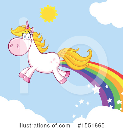 Royalty-Free (RF) Unicorn Clipart Illustration by Hit Toon - Stock Sample #1551665