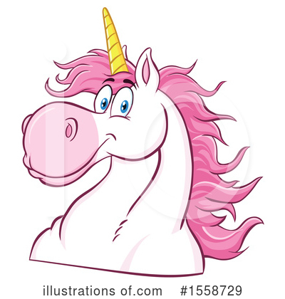 Royalty-Free (RF) Unicorn Clipart Illustration by Hit Toon - Stock Sample #1558729