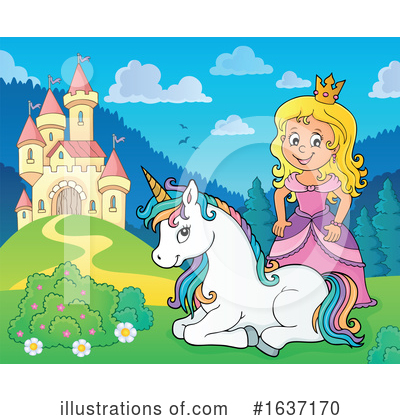 Royalty-Free (RF) Unicorn Clipart Illustration by visekart - Stock Sample #1637170