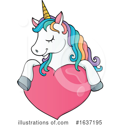 Royalty-Free (RF) Unicorn Clipart Illustration by visekart - Stock Sample #1637195