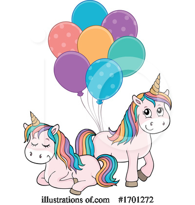 Royalty-Free (RF) Unicorn Clipart Illustration by visekart - Stock Sample #1701272