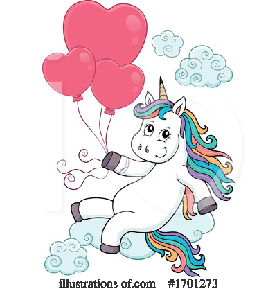 Royalty-Free (RF) Unicorn Clipart Illustration by visekart - Stock Sample #1701273