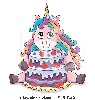 Royalty-Free (RF) Unicorn Clipart Illustration by visekart - Stock Sample #1701276