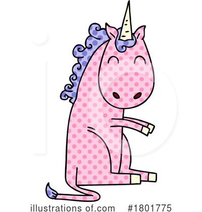 Royalty-Free (RF) Unicorn Clipart Illustration by lineartestpilot - Stock Sample #1801775
