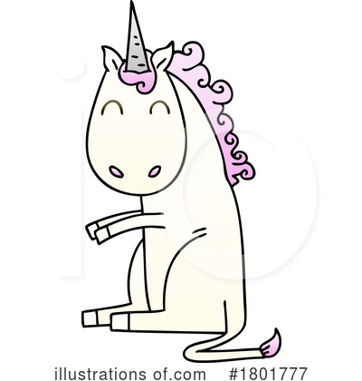 Royalty-Free (RF) Unicorn Clipart Illustration by lineartestpilot - Stock Sample #1801777
