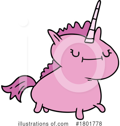 Royalty-Free (RF) Unicorn Clipart Illustration by lineartestpilot - Stock Sample #1801778
