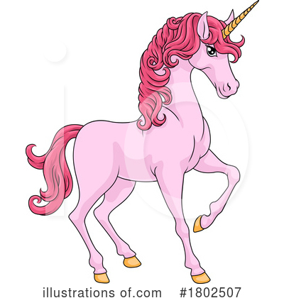 Royalty-Free (RF) Unicorn Clipart Illustration by AtStockIllustration - Stock Sample #1802507