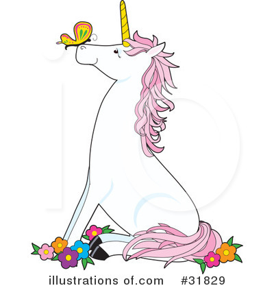 Unicorn Clipart #31829 by Maria Bell