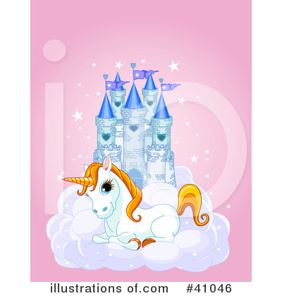 Royalty-Free (RF) Unicorn Clipart Illustration by Pushkin - Stock Sample #41046