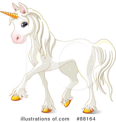 Royalty-Free (RF) Unicorn Clipart Illustration by Pushkin - Stock Sample #88164