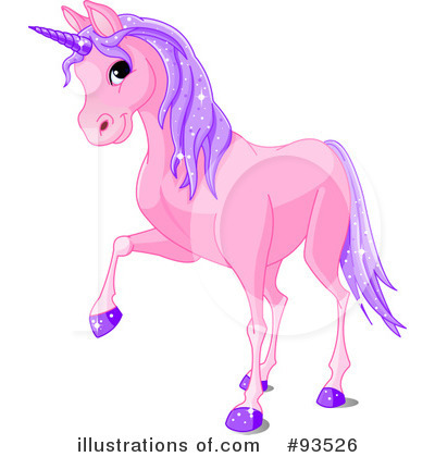 Royalty-Free (RF) Unicorn Clipart Illustration by Pushkin - Stock Sample #93526