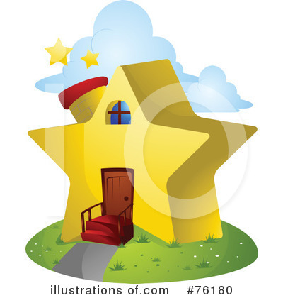 Royalty-Free (RF) Unique House Clipart Illustration by BNP Design Studio - Stock Sample #76180