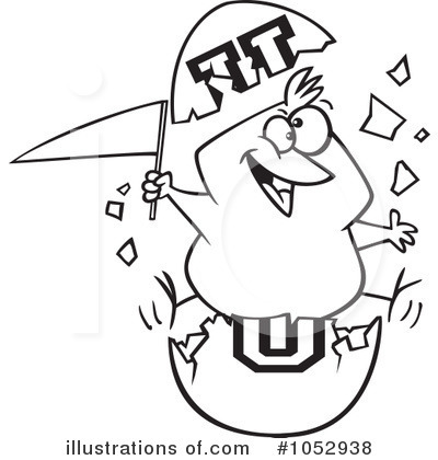 Royalty-Free (RF) University Clipart Illustration by toonaday - Stock Sample #1052938